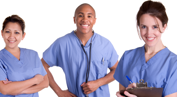 Three Nurses Smiling